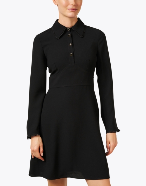 Front image - Tara Jarmon - Rielle Black Polo Dress