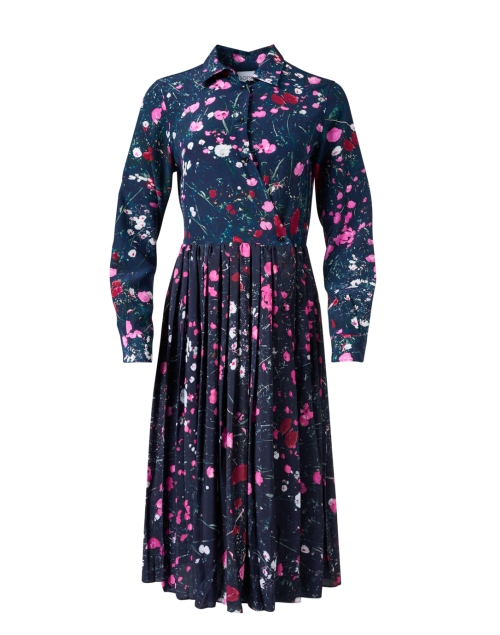 Product image - Sara Roka - Helia Navy Multi Print Dress
