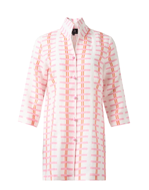 Product image - Connie Roberson - Rita Pink Print Linen Jacket