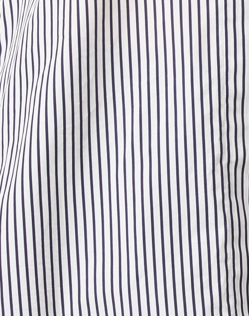 Fabric image - Emporio Armani - Navy Stripe Cotton Shirt