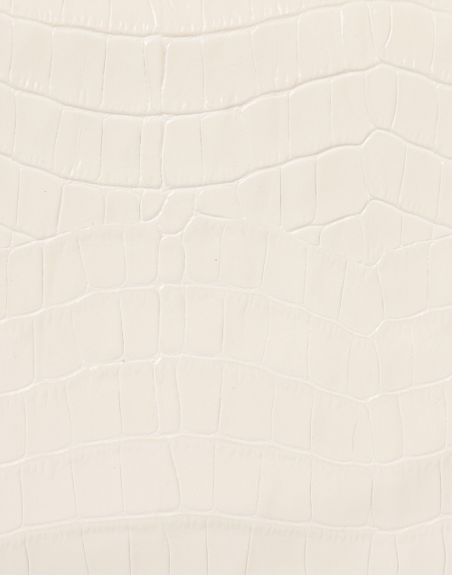 Fabric image - DeMellier - London Ivory Embossed Leather Clutch