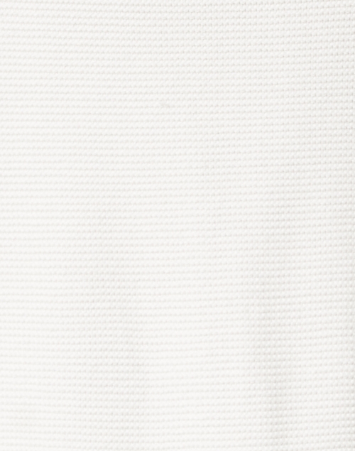 Kinross - White Cotton Garter Stitch Sweater
