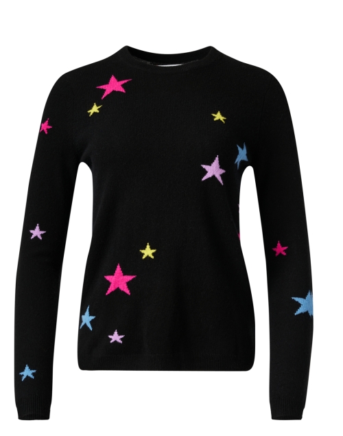 Product image - Chinti and Parker - Black Multi Wool Cashmere Intarsia Sweater 