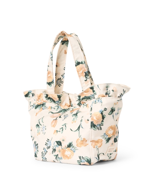 Front image - Loeffler Randall - Claire Yellow Floral Print Ruffle Tote Bag