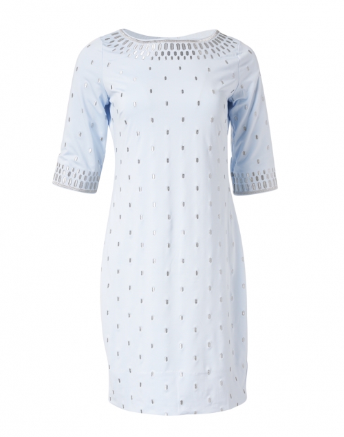 Product image - Gretchen Scott - Pale Blue and Silver Embroidered Jersey Dress
