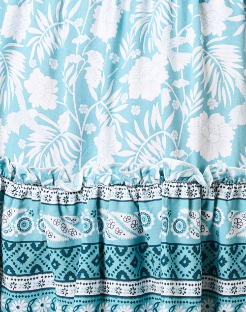 Fabric image - Walker & Wade - Ibiza Blue Multi Print Dress