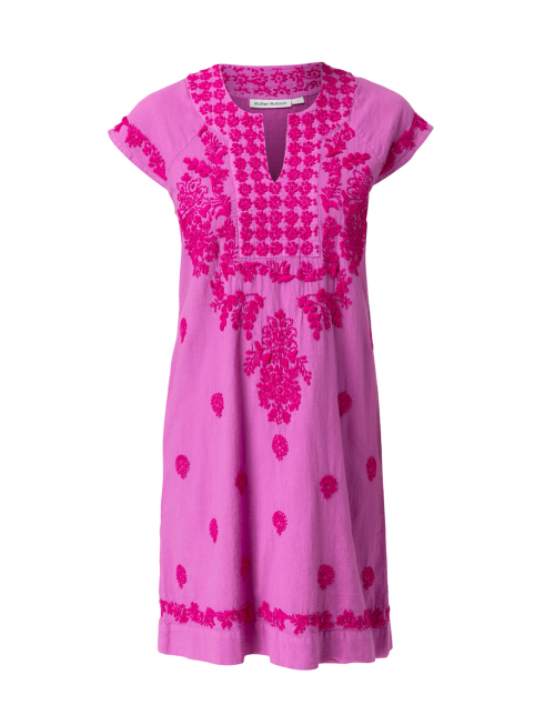 Product image - Roller Rabbit - Faith Pink Embroidered Cotton Dress