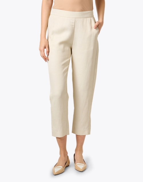 Front image - Piazza Sempione - Cream Tapered Trouser