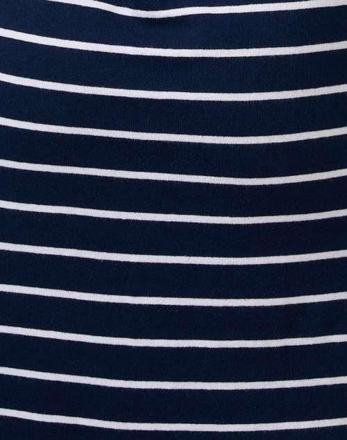 Fabric image - Kinross - Navy and White Striped Knit Dress