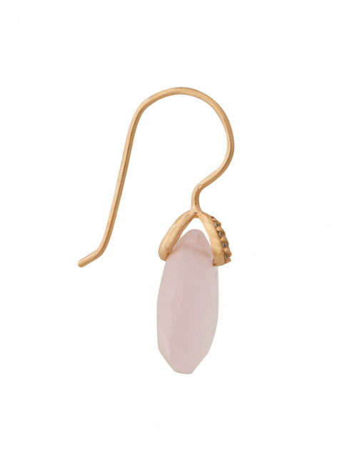 Back image - Atelier Mon - Pink Chalcedony Drop Earrings