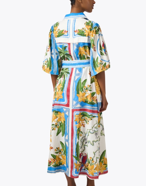 Back image - Farm Rio - Multi Print Shirt Dress