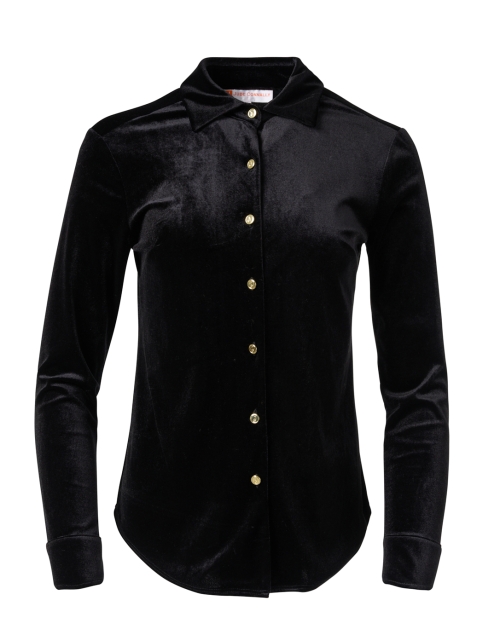 Product image - Jude Connally - Taylor Black Stretch Velvet Blouse