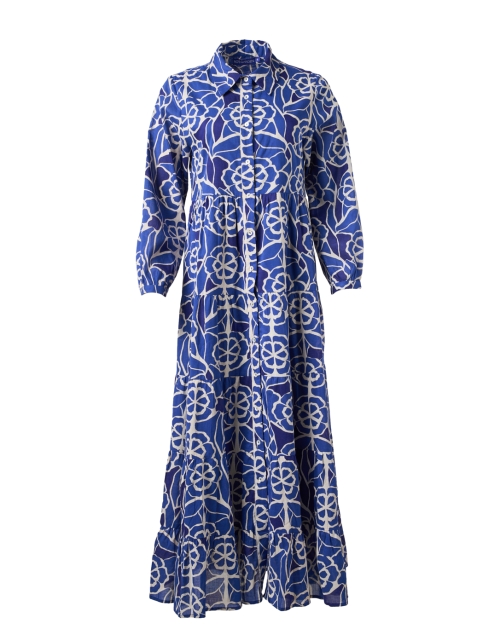 Product image - Ro's Garden - Jinette Blue Print Maxi Dress