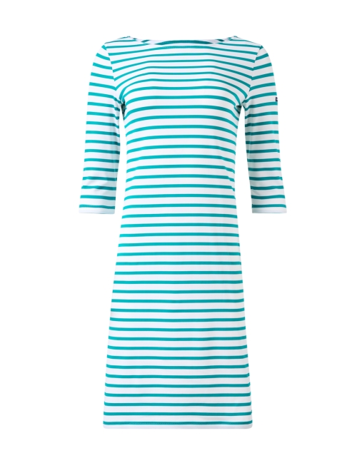 Product image - Saint James - Propriano Green and White Striped Dress