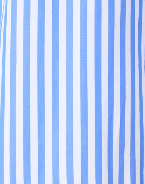 Fabric image - Dovima Paris - Wren Blue and White Stripe Cotton Shirt
