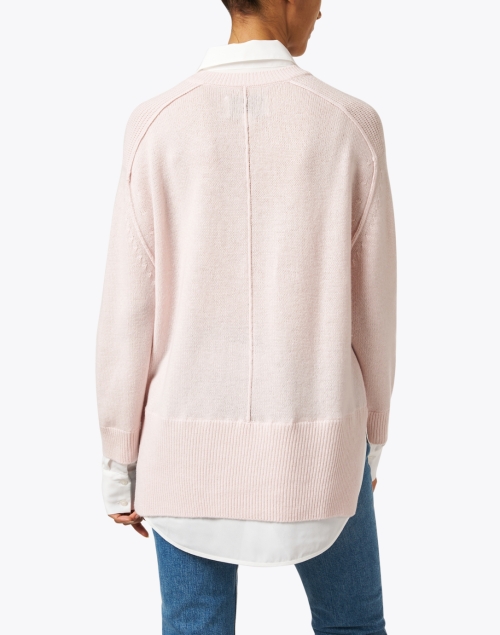 Back image - Brochu Walker - Paloma Pink Sweater with White Underlayer