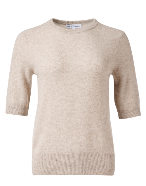Product image - White + Warren - Beige Cashmere Sweater