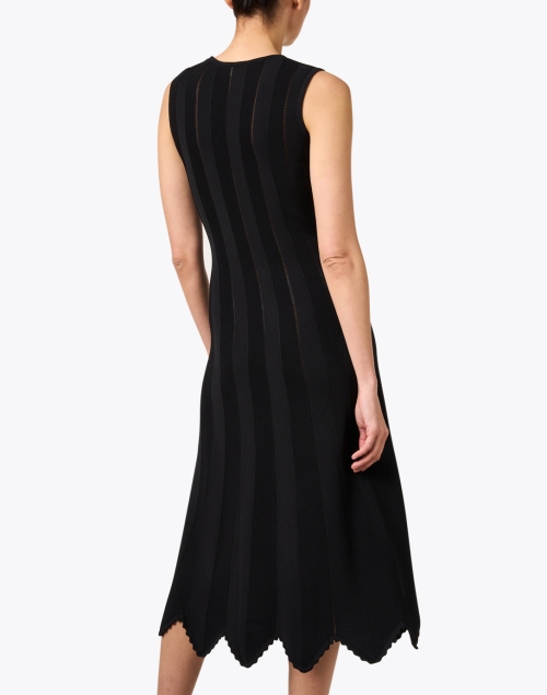 Back image - Shoshanna - Leia Black Knit Dress