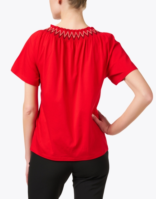 Back image - Marc Cain - Red Cotton Blouse
