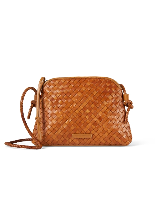Product image - Loeffler Randall - Mallory Brown Woven Leather Crossbody Bag 
