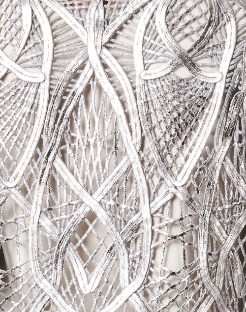 Fabric image - Rani Arabella - Silver Lace Topper Jacket