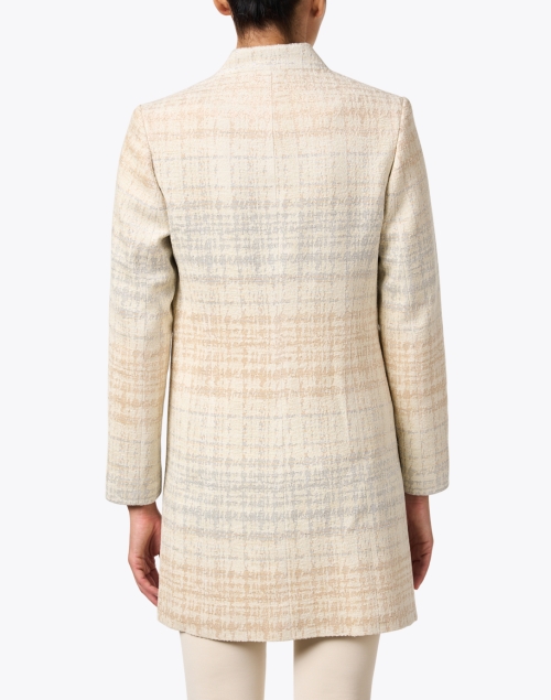 Back image - Helene Berman - Cream and Gold Metallic Tweed Jacket