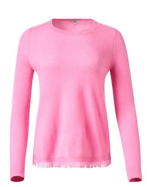 Product image - Cortland Park - Pink Cashmere Fringe Sweater
