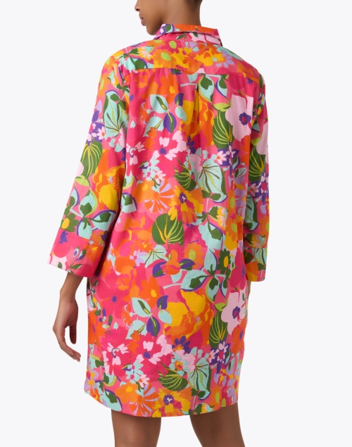 Back image - Jude Connally - Helen Pink Floral Print Dress