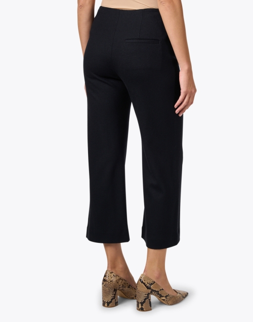 Back image - Vince - Black Wool Cropped Flare Pant