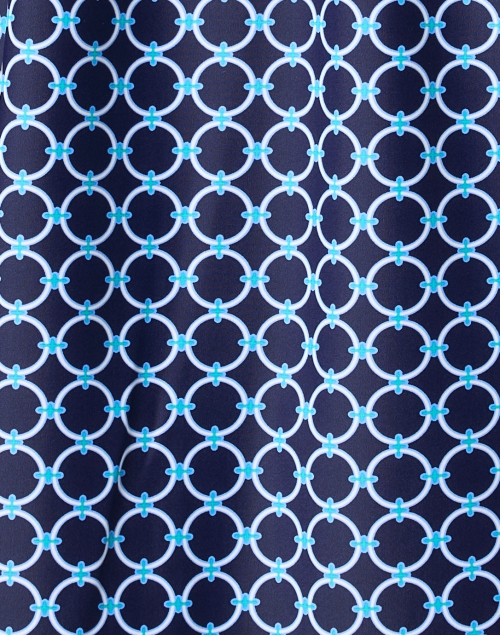 Fabric image - Jude Connally - Kerry Navy Geo Printed Dress