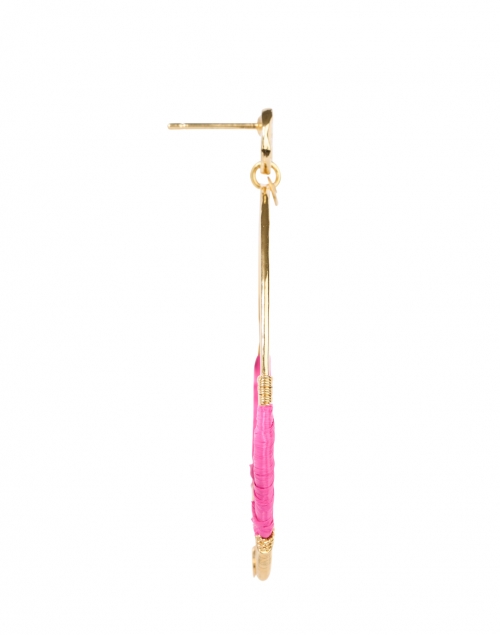 Gas Bijoux - Mini Macao Pink and Gold Hoop Earrings