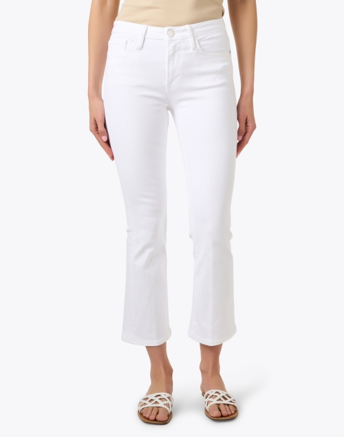 Front image - Frame - Le Crop White Bootcut Jean 