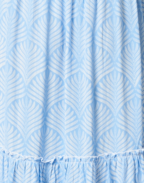 Fabric image - Walker & Wade - Christina Periwinkle Palm Printed Midi Dress