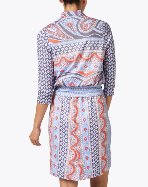Back image - Gretchen Scott - Multi Print Jersey Dress