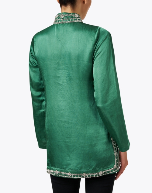 Back image - Bella Tu - Marilyn Green Embroidered Tunic Top
