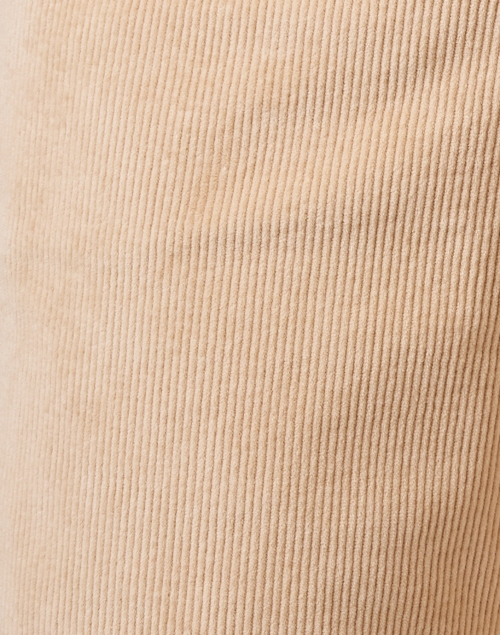 Fabric image - Rosso35 - Beige Corduroy Wide Leg Pant