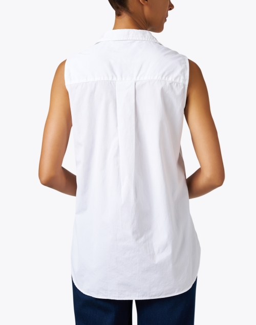 Back image - Frank & Eileen - Fiona White Sleeveless Shirt