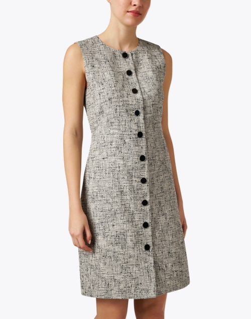Front image - Lafayette 148 New York - Grey Sheath Dress