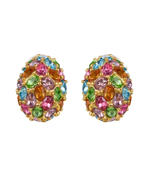 Product image - Kenneth Jay Lane - Multicolor Crystal Clip Earrings