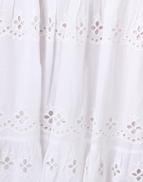 Fabric image - Sail to Sable - White Cotton Eyelet Dress