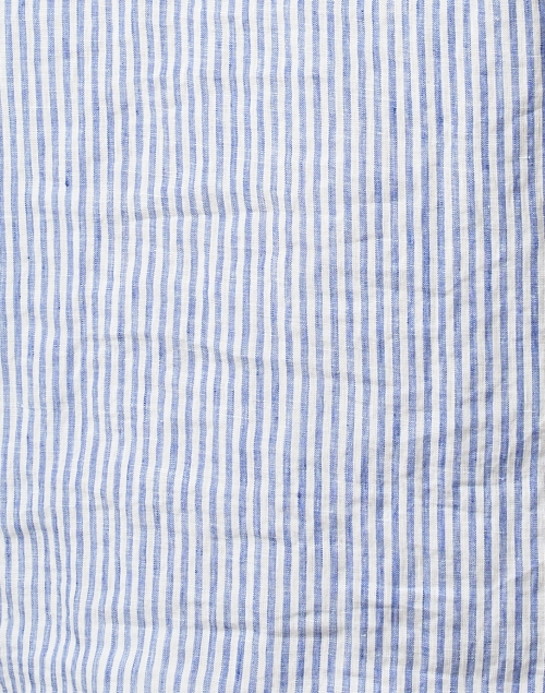 Fabric image - Frank & Eileen - Mary Blue Stripe Linen Shirt Dress