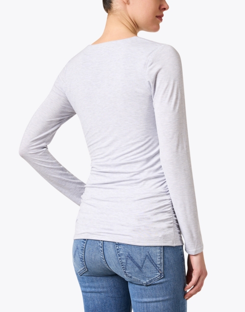Back image - Kinross - Grey Ruched Jersey Top