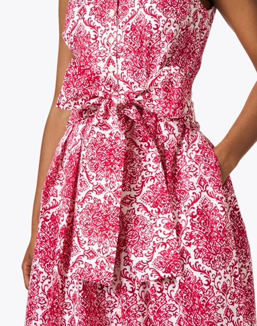 Extra_1 image - Samantha Sung - Audrey Pink and White Tile Print Dress