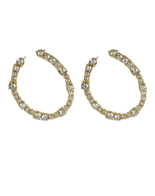 Product image - Alexis Bittar - Gold Crystal Hoop Earrings