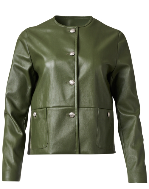 Product image - Susan Bender - Green Leather Jacket