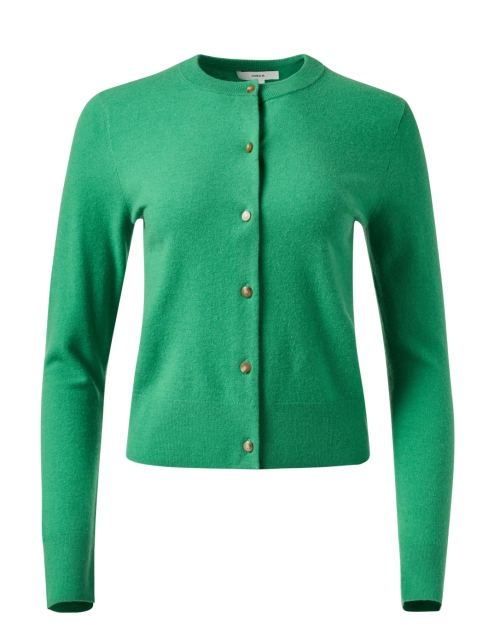 Vince Green Wool Cashmere Cardigan