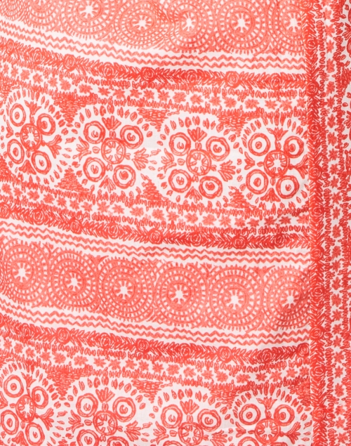 Fabric image - Bella Tu - Coral Print Cotton Dress