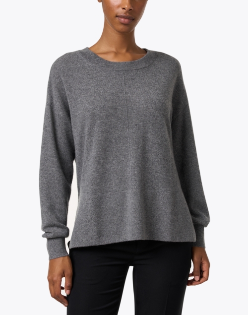 Front image - Repeat Cashmere - Grey Cashmere Sweater