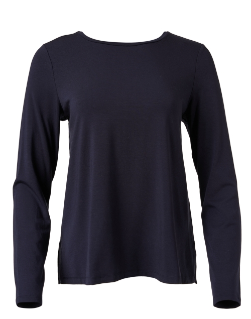 Product image - Eileen Fisher - Navy Stretch Jersey Top