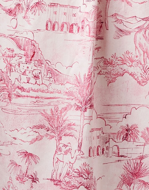 Fabric image - Rani Arabella - Cairo Pink Print Cotton Shirt Dress